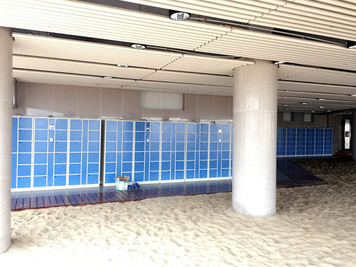 海滨浴场寄存柜