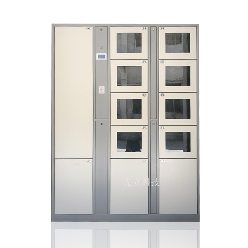 12门刷卡玻璃更衣柜